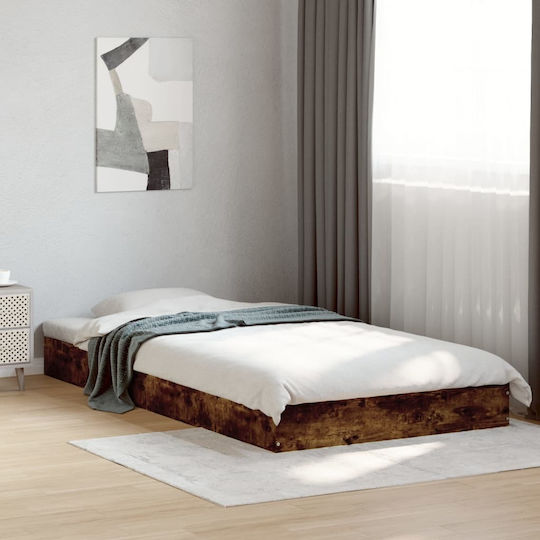 Bed Base Single made of Wood Brown 90x190cm.