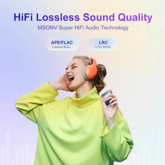 MECHEN M3 MP3 Player (64GB) with LCD / TFT Touch Screen 2.4" Purple