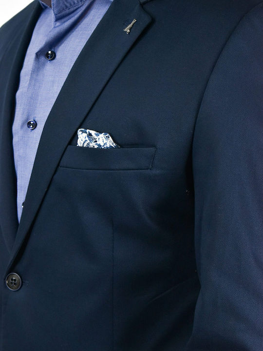 Men's Suit Jacket Slim Fit Blue