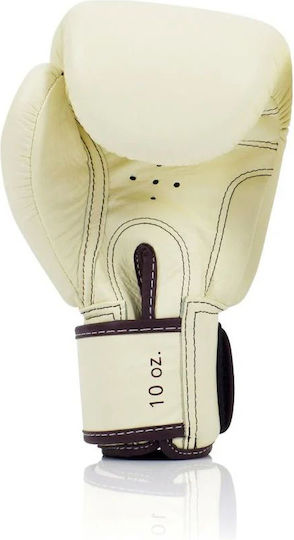 Fairtex BGV16 Δερμάτινα Γάντια Πυγμαχίας για Αγώνα Λευκά