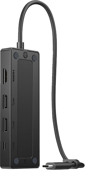 HP Travel Hub G3 USB-C Docking Station με HDMI 4K PD Μαύρο