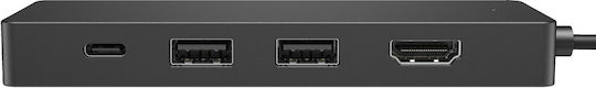 HP Travel Hub G3 USB-C Docking Station με HDMI 4K PD Μαύρο