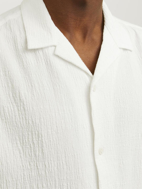 Short-sleeved Cotton Shirt White