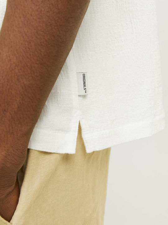 Short-sleeved Cotton Shirt White