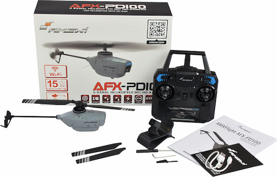 Amewi PD100 Ferngesteuertes Hubschrauber Gray mit Kamera