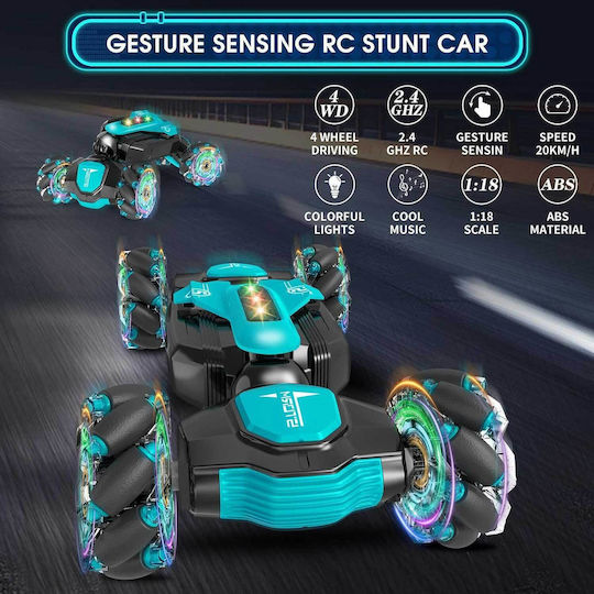 Dysaim 2377 Remote Controlled Car Stunt 4WD Beige