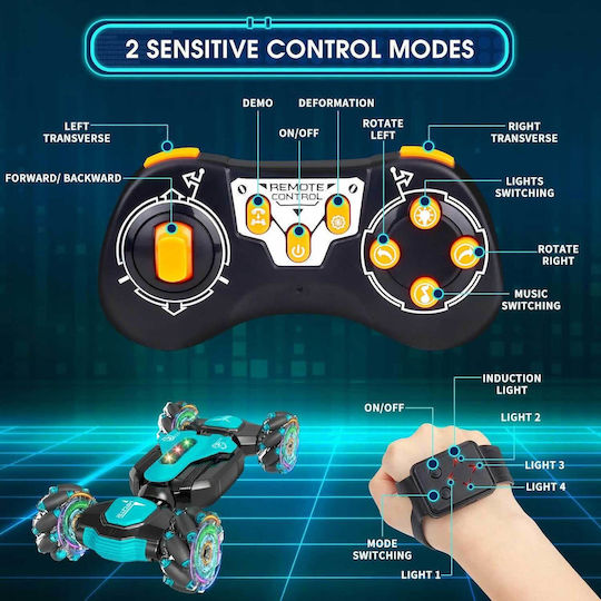 Dysaim 2377 Remote Controlled Car Stunt 4WD Beige