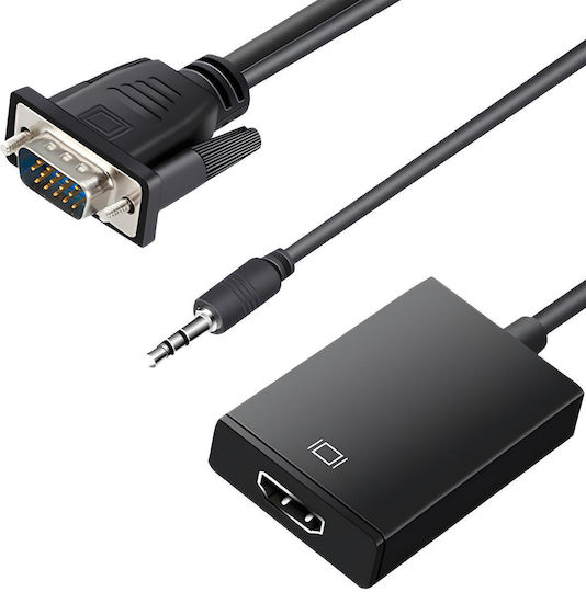 Konverter 3.5mm / VGA männlich zu HDMI männlich 1 Stück E394