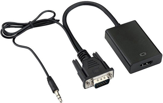 Konverter 3.5mm / VGA männlich zu HDMI männlich 1 Stück E394