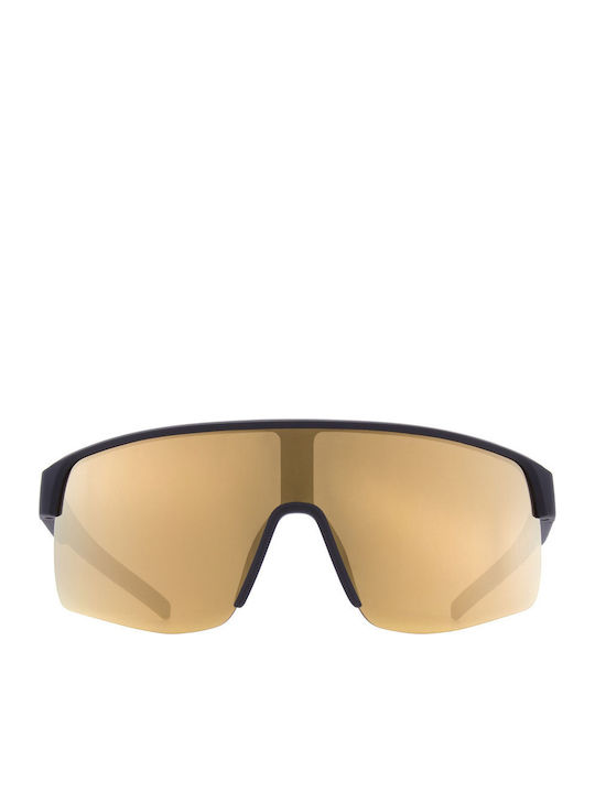 Red Bull Spect Unisex Γυαλιά Ηλίου με Μαύρο Κοκκάλινο Σκελετό και Χρυσό Καθρέφτη Φακό DAKOTA-007