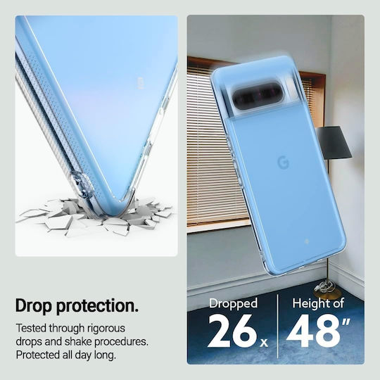 Caseology Capella Transparente Strapazierfähige Hülle für Google Pixel 8 Pro Kristallklar Acs06333