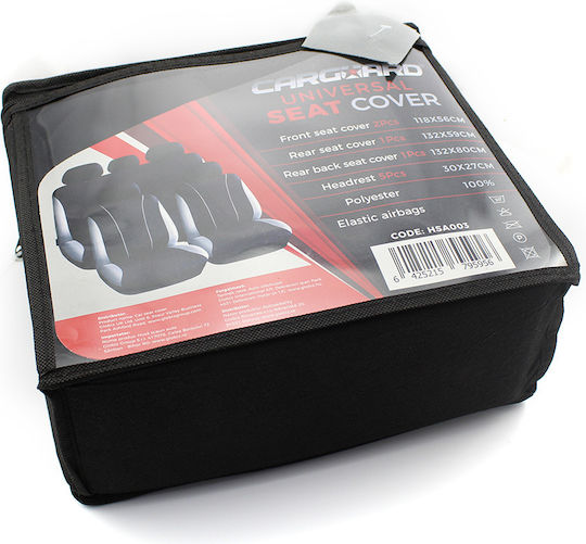 CarGuard Set Huse Auto Poliester Gri