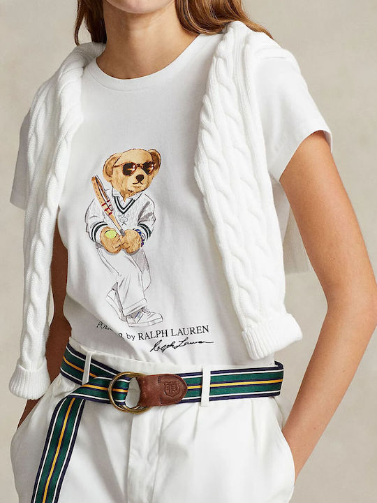 Ralph Lauren Damen T-Shirt Ceramic White