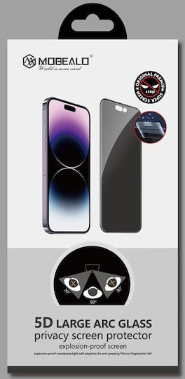 Mobealo 5D Privatsphäre Vollglas Xiaomi Redmi Note 13 5G