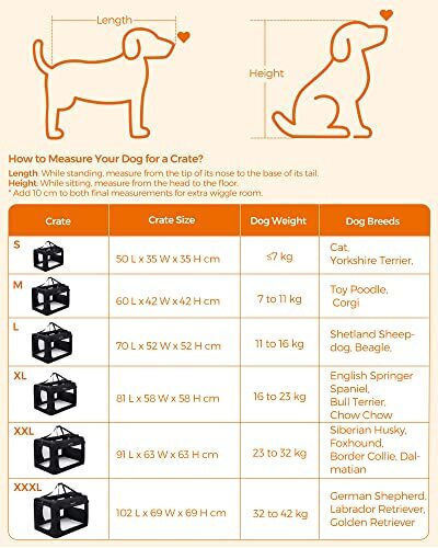 Songmics Dog and Cat Carrying Bag Black M102xP69xY69cm
