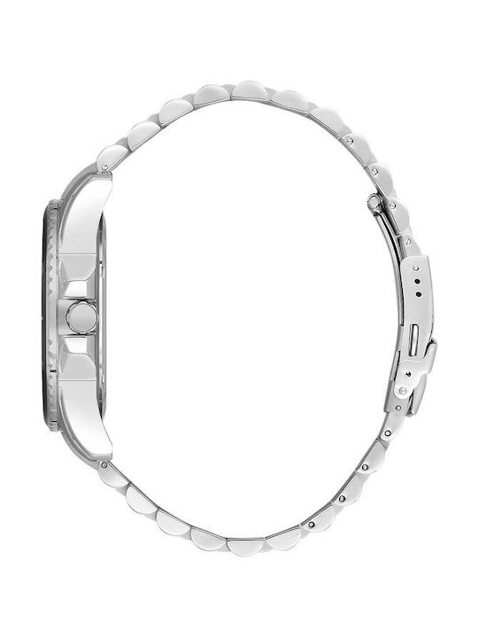 Beverly Hills Polo Club Uhr Batterie mit Silber Metallarmband