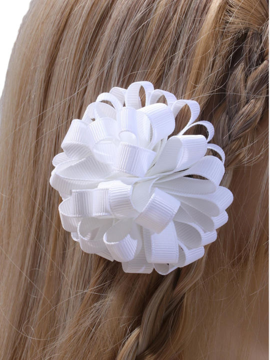 TakTakBaby Kinder Haarspangen Set mit Blume Haarspangen in Weiß Farbe 2 Stück TakTakBaby Kinder Haarspangen Set mit Blume Haarspangen in Weiß Farbe 2 Stück