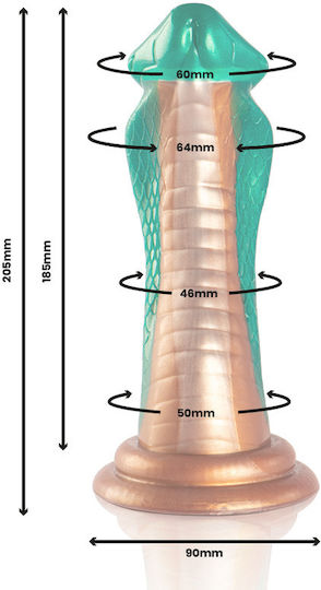 Epic Python Dildo Cobra Green