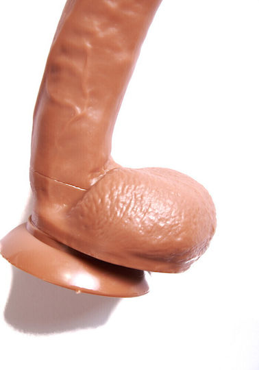 Sweetvibes Ρεαλιστικό Dildo με Βεντούζα Καφέ 21.5cm
