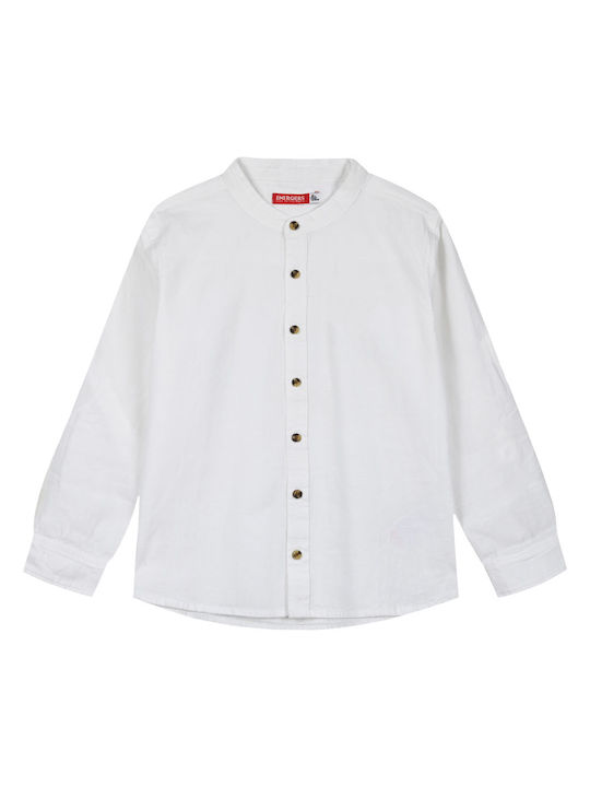 Energiers Kids Linen Shirt Ecru