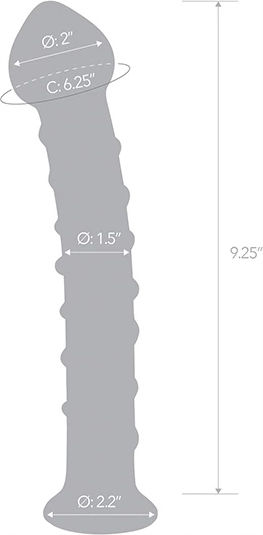 Glass Dildo Glas Mr Swirly 25.5 Cm