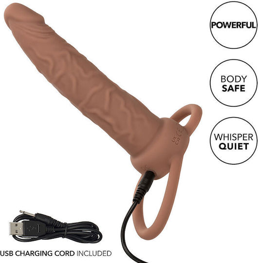 California Exotics Performance Maxx Rechargable Dual Penetrator Brown Skin
