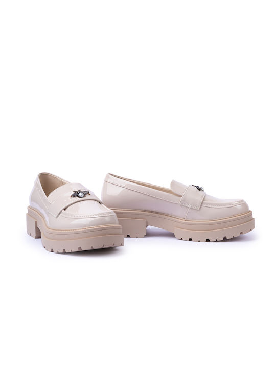 Love Berry Lackleder Damen Loafers in Rosa Farbe