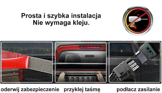 Διακοσμητική LED Ταινία Φαναριών Αυτοκινήτου Μπλε Χρώμα