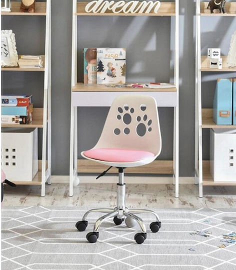 Scaun De Birou Pentru Copii 50x57x93.5 Cm Albă Scaun De Birou Pentru Copii 50x57x93.5 Cm Albă