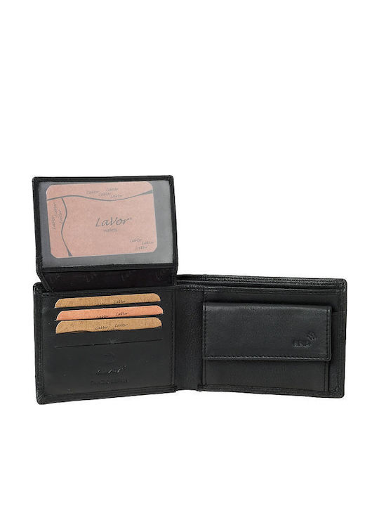 Leather Men's Wallet Classic with RFID Black