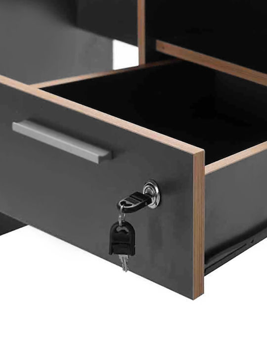 Schreibtisch Concept Holz Charcoal 120x60x75cm