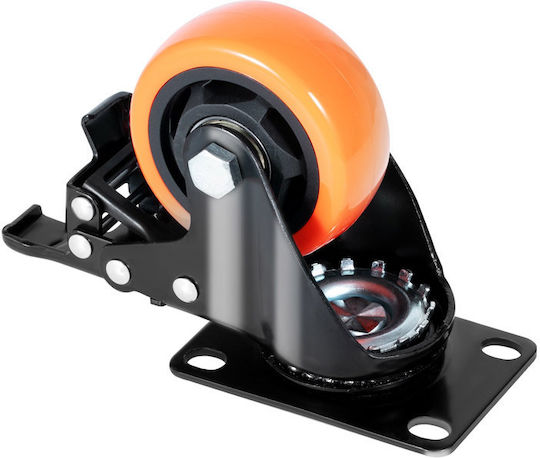 Vevor Furniture Wheel made of Metal with Wheels in Black Color 15.5x6.4x10.5cm 4pcs