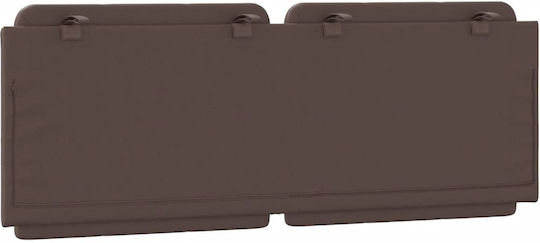 vidaXL Leather Brown Bed Headboard Cushion