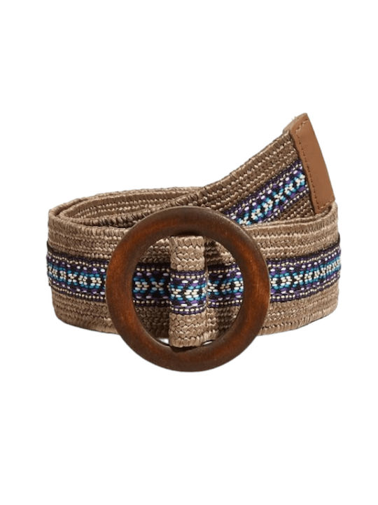 Mdl Elastic Women's Belt Brown