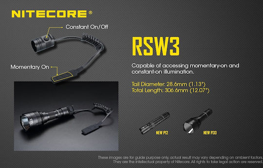NiteCore RSW3 Schalter (P30neu, P12 Neu, MH12V2, MH12S, MH25S)