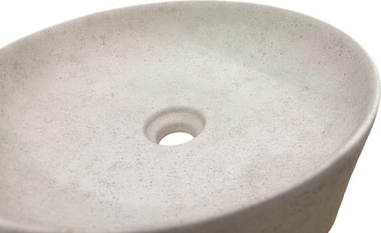 Rak Ceramics Deasupra Blatului Chiuvetă Porțelan 42x42cm Bej