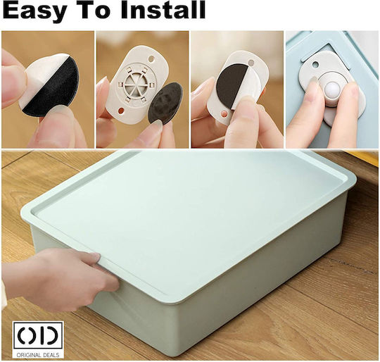 Roata de mobilier din Plastic Pvc White 4.5x2.7cm 4buc