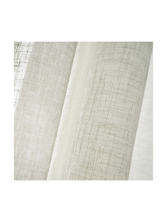 Gofis Home Κουρτίνα με Τρέσα Combe Τιρκουάζ 140x295εκ.