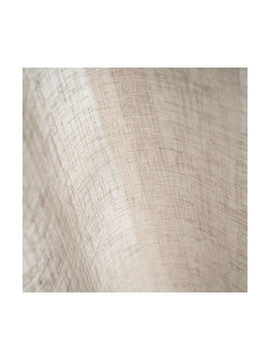 Gofis Home Curtain With Pencil Pleat Combe Willow Beige 140x295cm