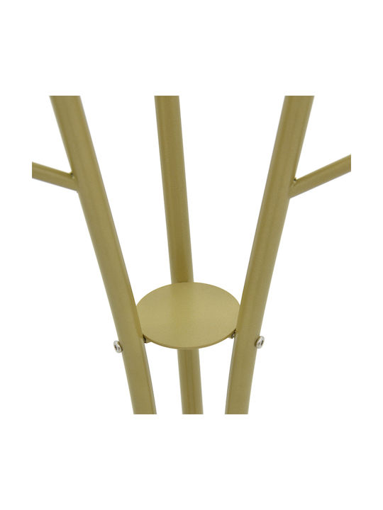 Pakketo Marianni Freistehender Kleiderständer Metallisch Gold 50x38x182cm