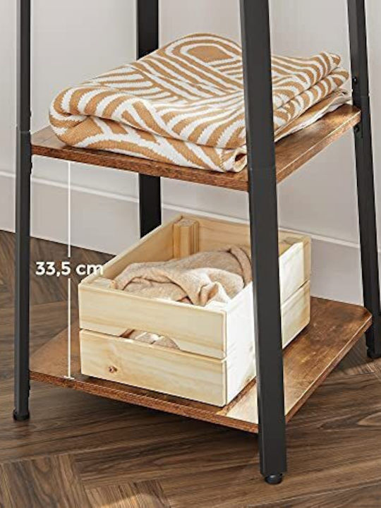Songmics Metallic Coat Rack Black / Brown 45x45x181cm