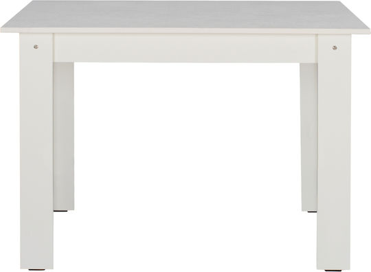 Kelvin Masă Bucătărie Alb 140x80x77buc