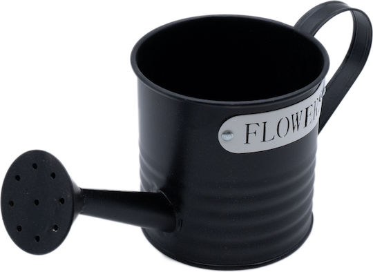 Uncle George Planter Metal Black 10.5x10.5x10.5cm.