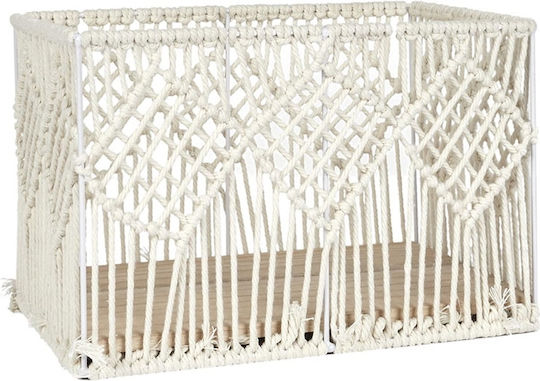 The Home Deco Factory Комплект декоративни кошници с дръжки White 37x27x21бр 3бр
