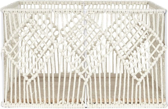 The Home Deco Factory Комплект декоративни кошници с дръжки White 37x27x21бр 3бр