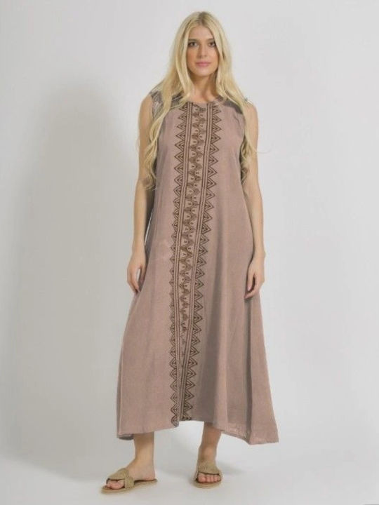 Ble Resort Collection Summer Maxi Dress Beige