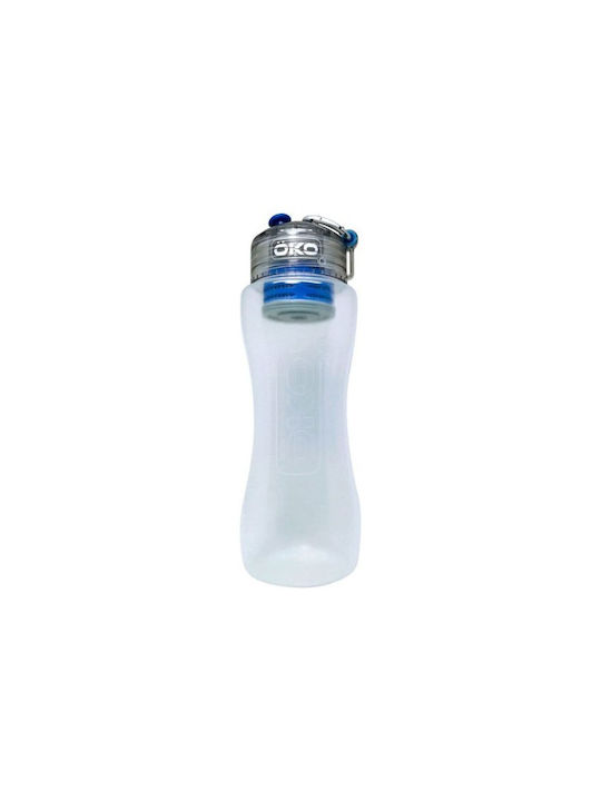 Oko Original Level 2 Albastru Sticla de apa Plastic cu gura si filtru 650ml Transparent Oko Original Level 2 Albastru Sticla de apa Plastic cu gura si filtru 650ml Transparent