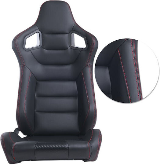 Autoline Driver Car Seat Bucket Black