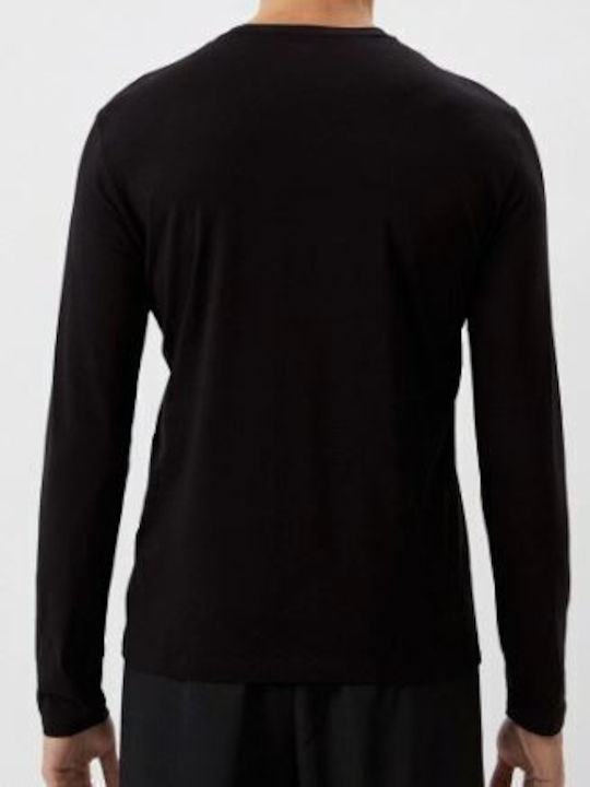 Emporio Armani Herren Langarmshirt Black