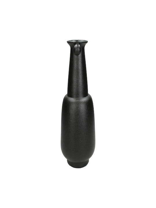 ArteLibre Decorative Vase Black 12.5x12.5x33cm